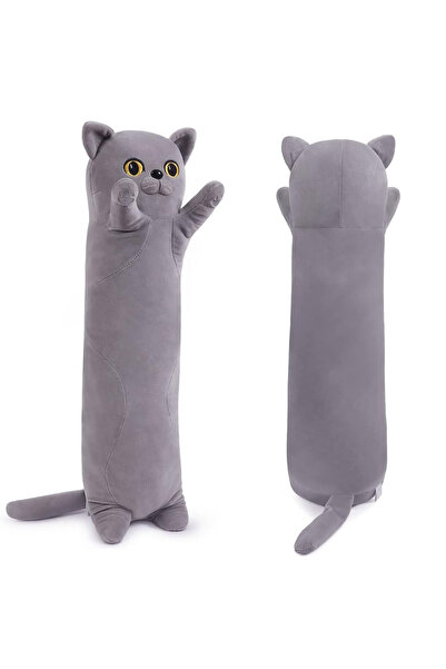 Impact Vision Cat Plush Toy, Pillow Type, Hypoallergenic Filling, 110 cm, Sof...