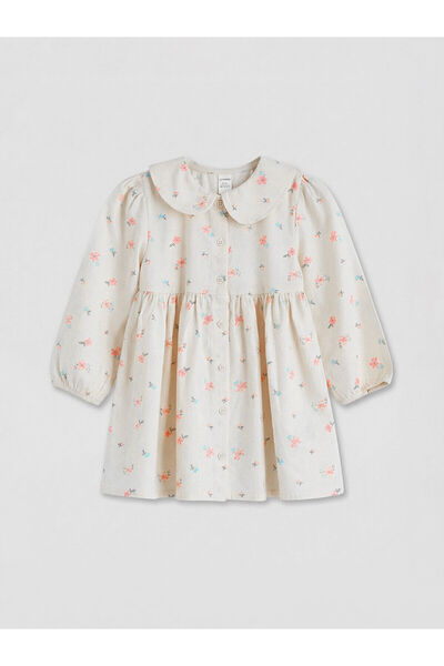 LC Waikiki Nevavm Farkıyla Bebe Yaka Girl's Dress