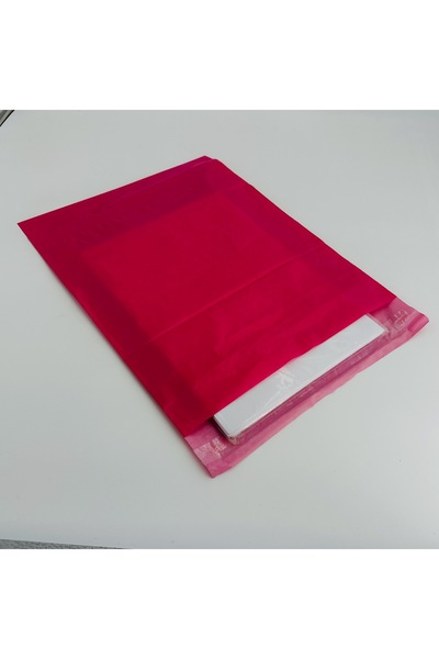 Set 50 Pungi Curier Roz 450x550 mm Autoadezive din Plastic Rezistent, Imperme...