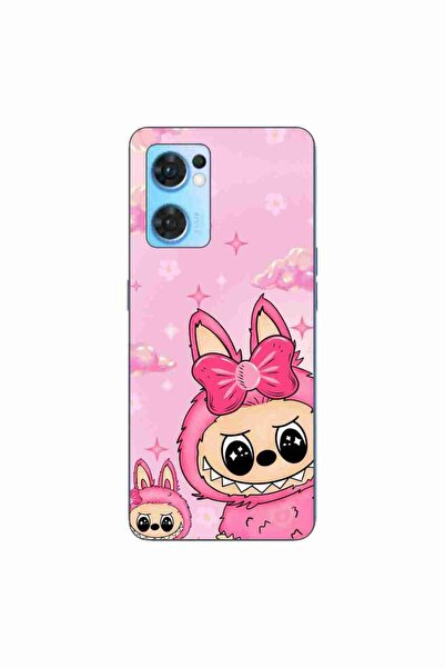 OEM Husa compatibila cu Oppo Reno7 5G Silicon Gel Tpu Model Labubu Pink Fantasy