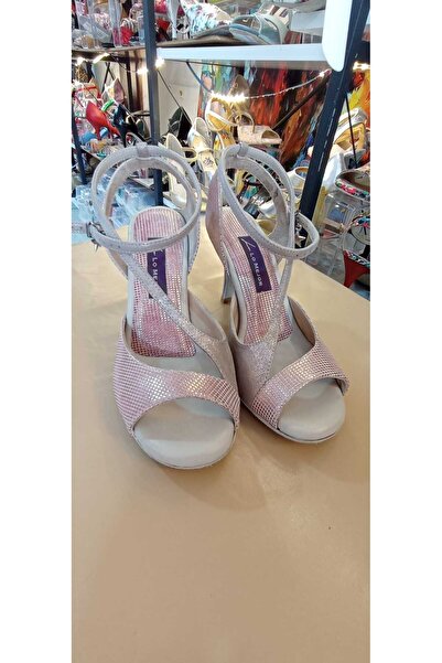 Lo Mejor Shoes "Pink Sparkle" 8.5 سم، حذاء بكعب 13 بونت، حذاء للرقص والتانجو ...