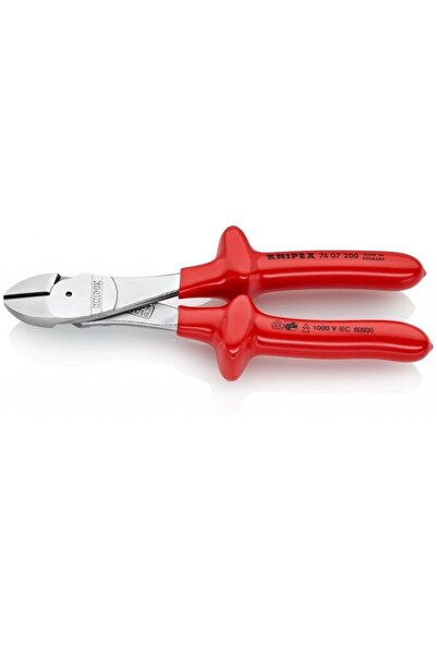 Knipex 74 07 200, Πλαγιοκόφτης Ατσαλοσύρματος, 1000V, VDE, με χυτή μόνωση, 200mm