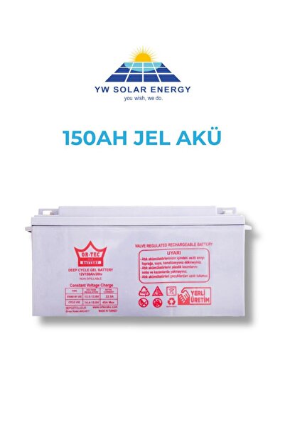 ORTEC 150AH JEL AKÜ DEEP CYCLE YW SOLAR