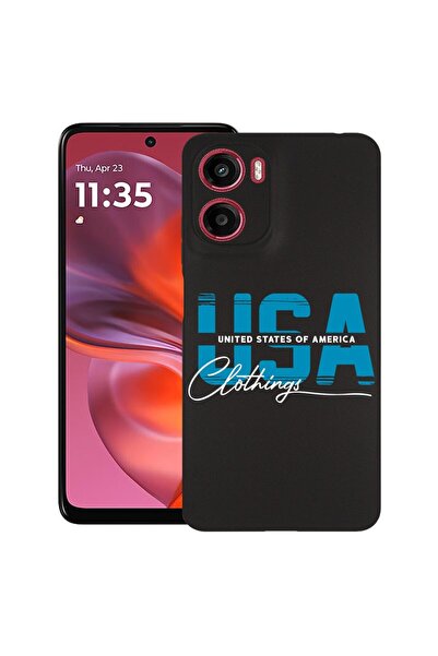 bestcase ¬Æ Husa pentru Motorola Moto E15 / Moto G05, USA, Slim Silicon 0.8MM...