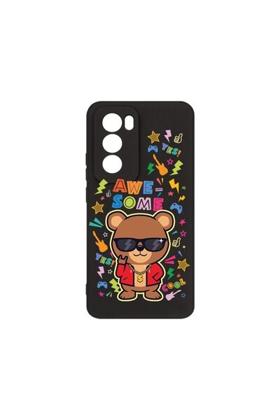 bestcase ¬Æ Husa Premium Silicon, Compatibila Cu OPPO Reno12 Pro, Awesome Ted...