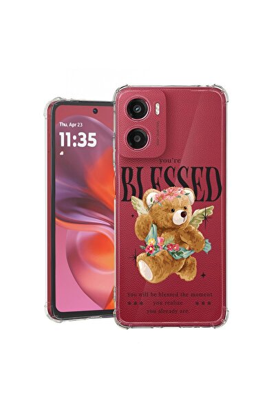 bestcase Θήκη συμβατή με Motorola Moto E15, Αντικραδασμική 1.5MM, Τέντι Μπερ ...