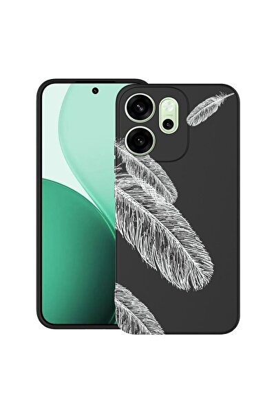 bestcase ¬Æ Husa TPU Ultra Slim Compatibil cu OPPO A5x, cu Design Feathers Mi...