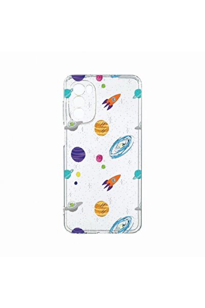bestcase Силиконов калъф, съвместим с Motorola Moto G82 / Moto G52, Вселена, ...