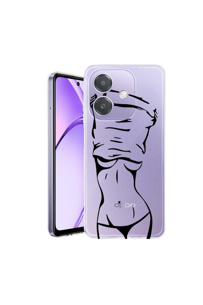 bestcase Husa pentru OPPO A40 / A40M, BestCase¬Æ Clear Silicon 2MM, Woman Bod...