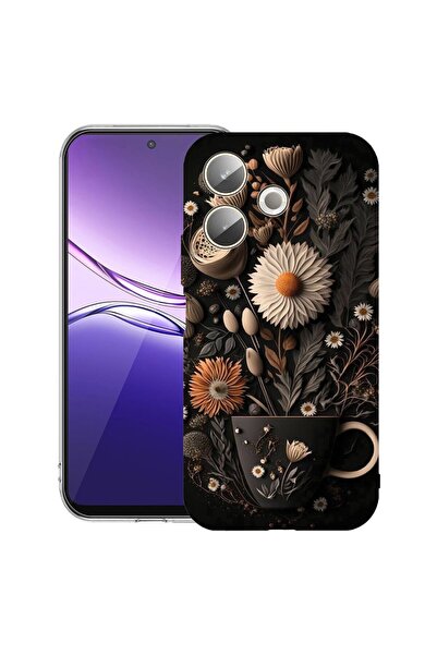 bestcase ¬Æ Husa Clear Silicon pentru OPPO A5 Pro 5G, Happy Flowers, 2042415 ...