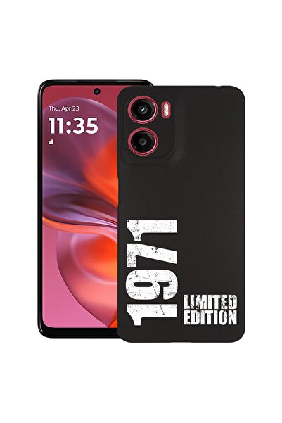 bestcase ¬Æ Husa Slim Silicon pentru Motorola Moto E15, Limited Edition 1971,...