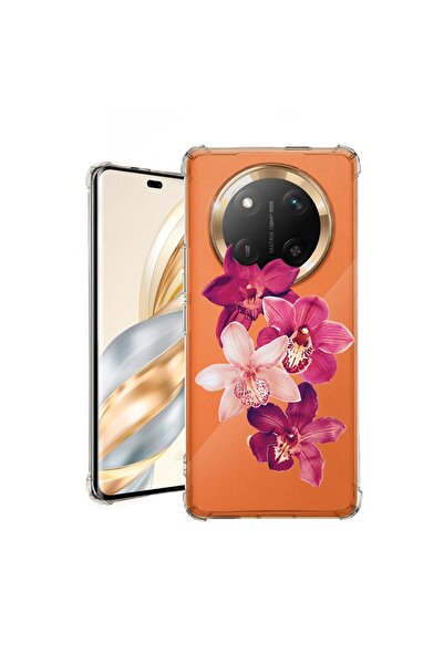 bestcase ¬Æ Husa Anti Shock Съвместим с Honor Magic7 Lite, Флорален - Червена...