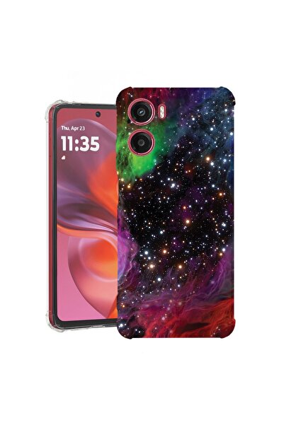 bestcase ¬Æ Husa compatibila Motorola Moto E15, Anti Shock 1.5MM, Galaxies, P...