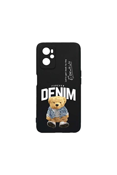 bestcase Тънък силиконов калъф 0.8ММ, съвместим с OPPO K10 4G, деним стил с м...