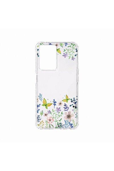 bestcase Αντικραδασμική Θήκη, Συμβατή με OPPO A77, Σχέδιο Πεταλούδες και Λουλ...
