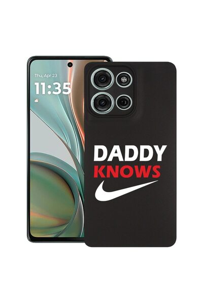 bestcase ¬Æ Husa pentru Motorola Moto G15, Daddy Knows, Slim Silicon 0.8MM, A...