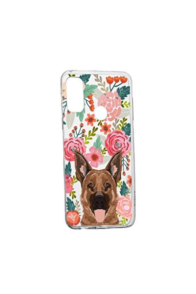 bestcase Θήκη Σκύλος και Λουλούδια, για Oppo A15, ανθεκτική στη φθορά, αντιολ...