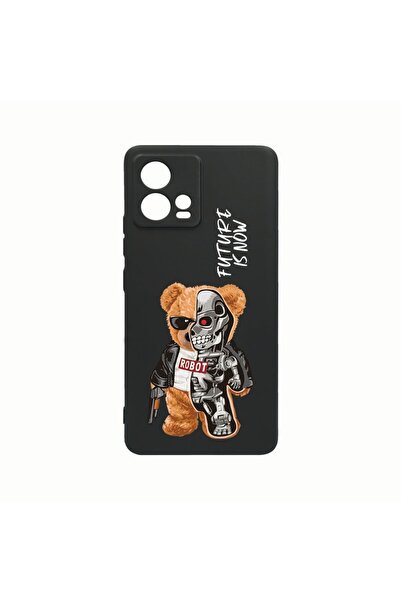 bestcase Husa Silicon, Compatibila Cu Motorola Edge 30 Fusion, Half Robot Hal...