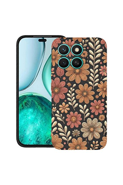 bestcase Υπέρλεπτη Θήκη TPU Συμβατή με Honor X6b, Φλοράλ Αισθητικό Φθινοπωριν...