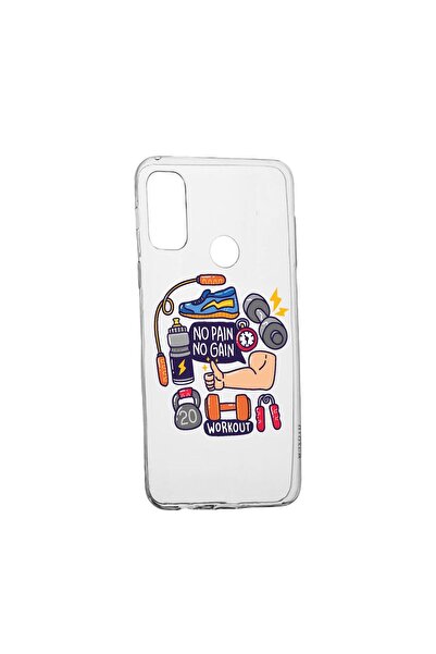 bestcase Husa Silicon Compatibila cu Motorola Moto G60s, No Pain No Gain, rez...