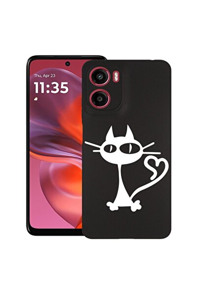 bestcase ¬Æ Husa pentru Motorola Moto E15 / Moto G05, Cat, Slim Silicon 0.8MM...