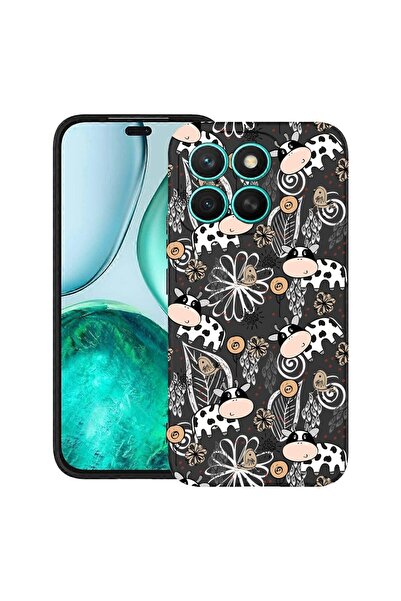 bestcase ¬Æ Husa pentru Honor X8C, Cow Pattern, Slim Silicon 0.8MM, Antisoc, ...