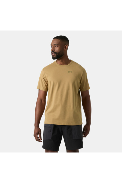 Helly Hansen تي شيرت ماسيف جرافيك للرجال باللون البني