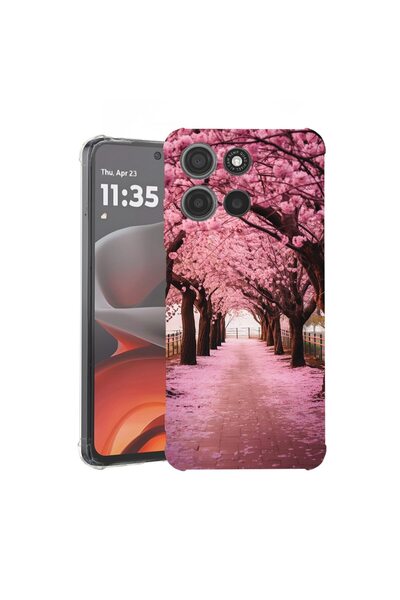 bestcase ¬Æ Husa Anti Shock Compatibila cu Motorola Edge 60 Neo, Cherry Bloss...