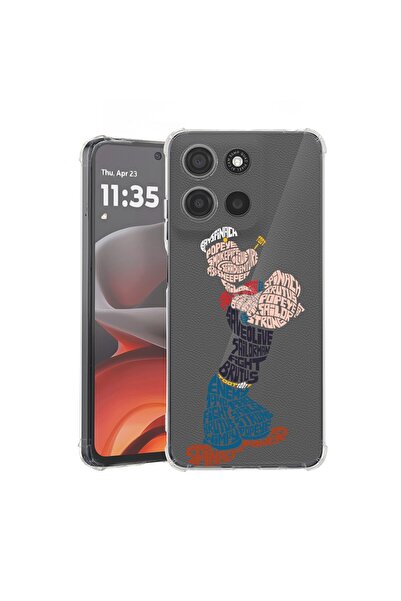 bestcase Θήκη για Motorola Moto G75, Αντικραδασμική 1.5MM, Καλλιγραφία Popey,...