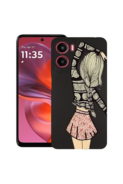 bestcase ¬Æ Husa pentru Motorola Moto G05, Girl Friend, Slim Silicon 0.8MM, A...