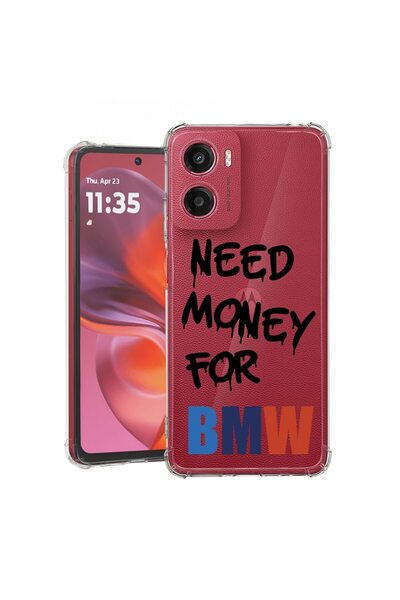 bestcase ¬Æ Husa pentru Motorola Moto G06 cu Design Need Money For BMW, Anti ...