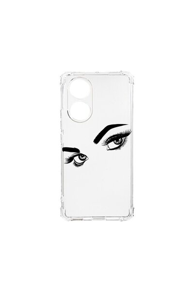 bestcase Husa Anti Shock 1.5MM, compatibilă cu OPPO A18, Ochi de Femeie Atrac...