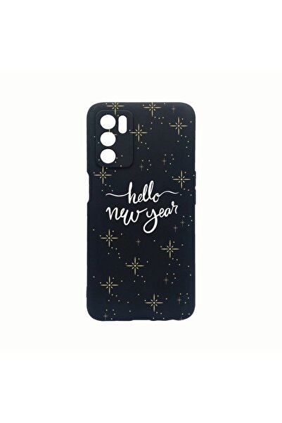 bestcase Силиконов калъф, съвместим с Oppo A16s, Здравейте, Нова година, Усто...