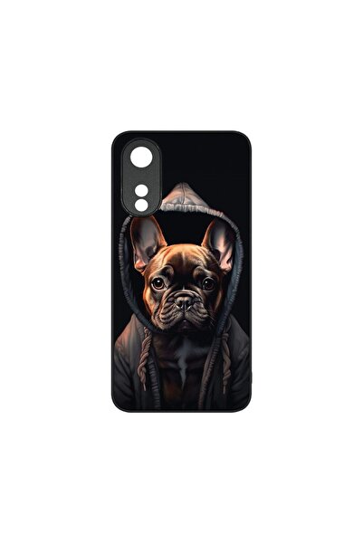 bestcase Тънък стъклен калъф, съвместим с OPPO A78 5G / A58 5G, дизайн Френск...