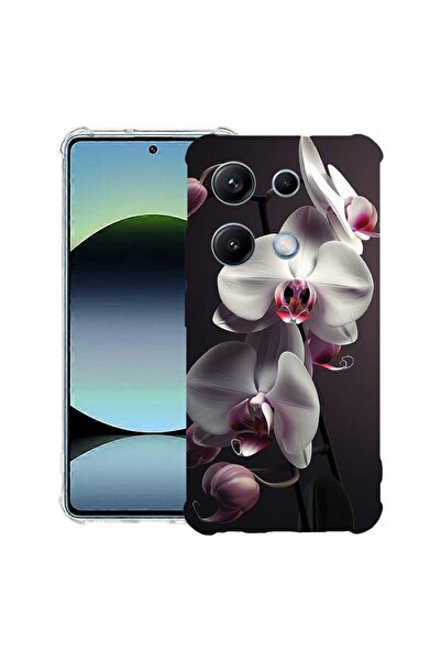 bestcase Husă Antișoc Compatibilă cu OPPO A6 Pro, cu Design Orhidee Albă, Col...