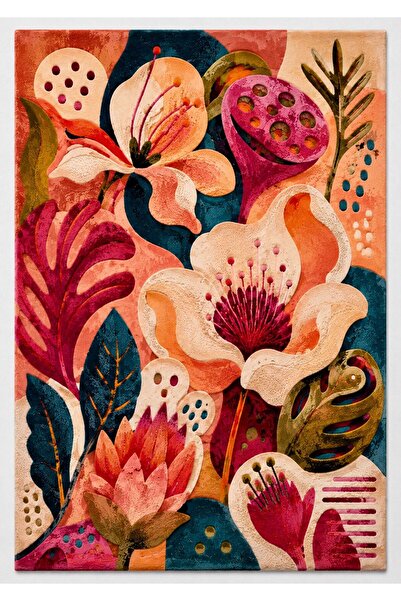 Rugs Modern Halı SDT Balık Tema Desenli Modern Dokuma Taban Dekoratif Halı mo...