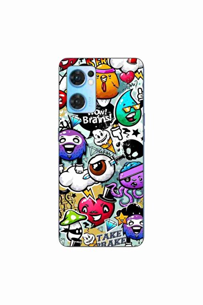 OEM Husa compatibila cu Oppo Reno7 5G Silicon Gel Tpu Model Pop Art Graffiti