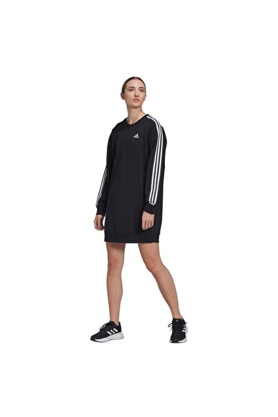 adidas Rochie de damă cu 3 dungi, mărimea XS