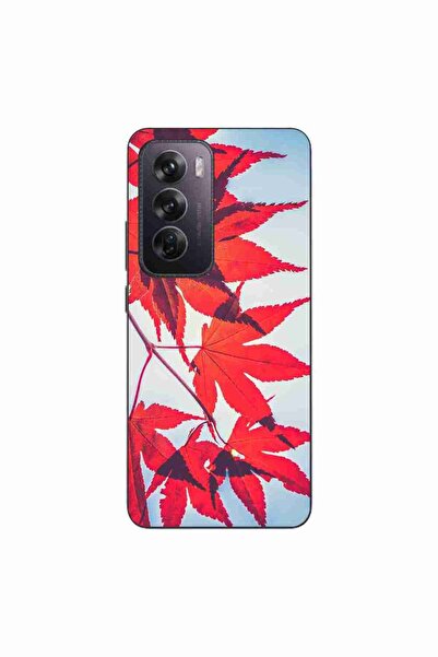 OEM Husa compatibila cu Oppo Reno12 Pro Silicon Gel Tpu Model Frunze de toamna