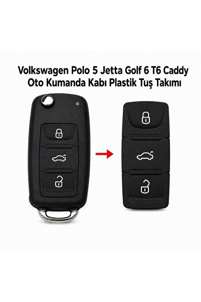 GMA KEYS Volkswagen Polo 5 Jetta Golf 6 T6 Caddy Car Remote Control Case Plas...