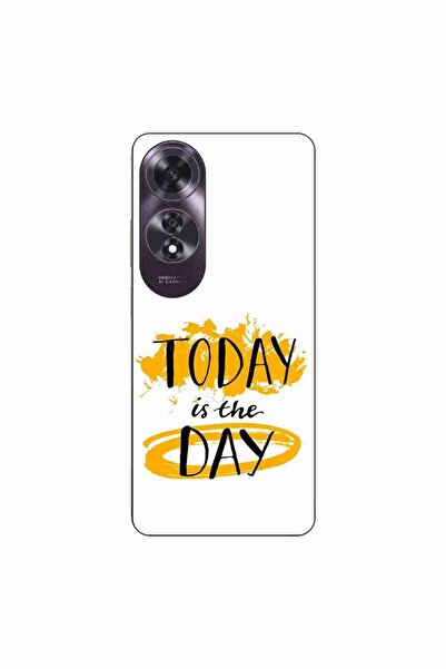 OEM Husa compatibila cu Oppo A60 4G Silicon Gel Tpu Model Mesaj Today Is The Day