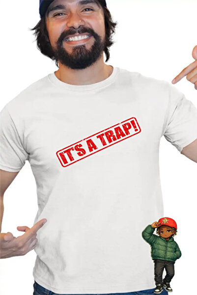 OEM Мъжка тениска  "It's a Trap " с щампа на Дон Толивър и Плейбой Карти
