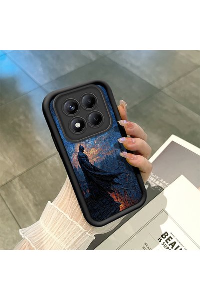 ucuc غطاء سيليكون أسود متوافق مع Redmi Note 14 Pro Plus+ 5G، مقاوم للصدمات مع...