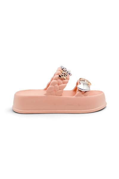 AkınalBellaa Akinalbella E423.F.001 Braided Eva Girls' Slippers