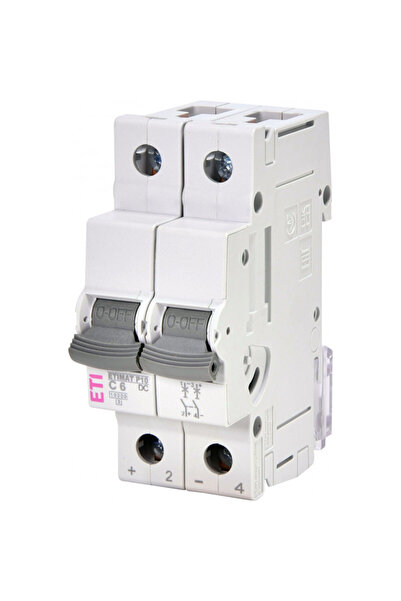 Eti circuit breaker Etimat P10-DC 2P C6 001903227