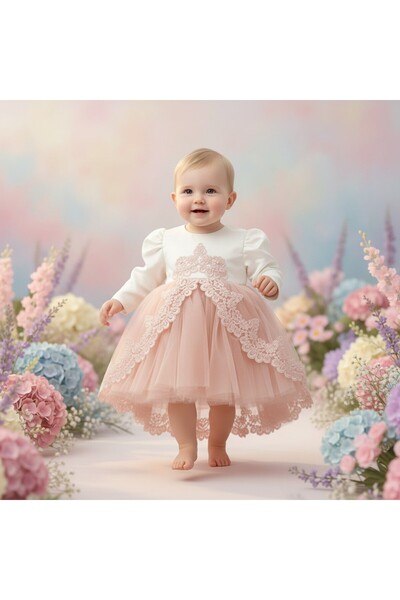 Andreeatex Margueritte Christening Dress, Size 74 cm