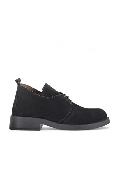 BUENO Black Nubuck Women's Heeled Boots