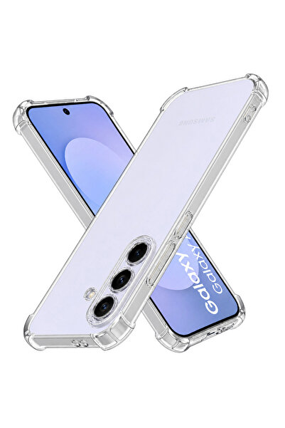 Techsuit Husă pentru Samsung Galaxy S25 FE, din silicon transparent, rezisten...