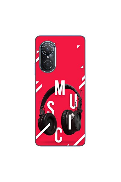 OEM Калъф, съвместим с Huawei Nova 9 SE, силиконов гел TPU, с шарка на музика...