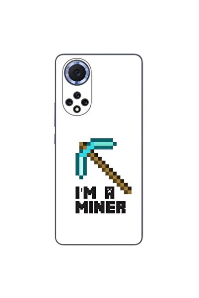 OEM Θήκη συμβατή με Huawei Nova 9 από σιλικόνη gel TPU με σχέδιο Minecraft Miner